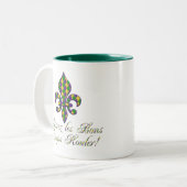 Laissez les BonsTemps Rouler Karneval Fleur d1 Zweifarbige Tasse (Vorderseite Links)