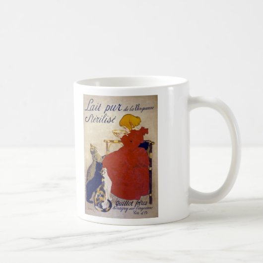 Lait pur stérilisé de la Vingeanne, Steinlen Kaffeetasse (Rechts)