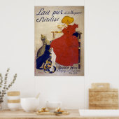 Lait pur stérilisé de la Vingeanne, Steinlen Poster (Küche)