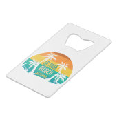 LaJolla Beach Retro Geldbeutel Flaschenöffner (Rückseite Schrägansicht)