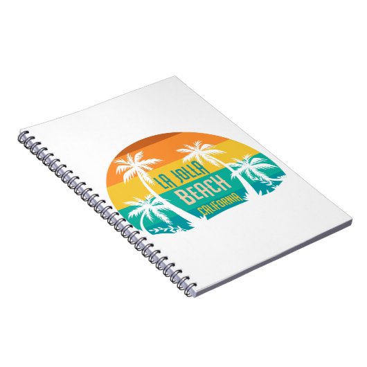LaJolla Beach Retro Notizblock (Rechte Seite)
