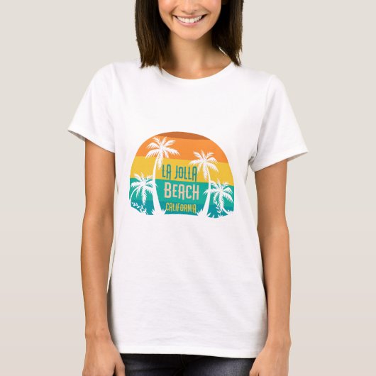 LaJolla Beach Retro T-Shirt (Vorderseite)