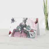 Lakäfig Zusatzoiseaux (der Vogelkäfig) Dankeskarte (Rückseite)