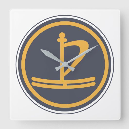 Lakan Clock Quadratische Wanduhr (Vorderseite)