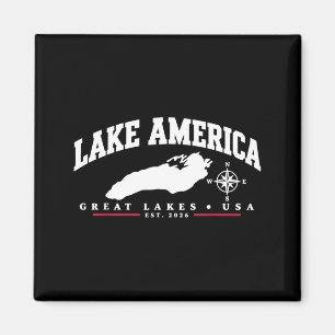 Lake Aamerica Große Vintage-Seen USA Männer Frauen Magnet