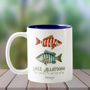 Lake Allatoona Florida Fisch Zweifarbige Tasse