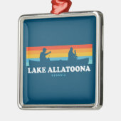 Lake Allatoona Georgia Canoe Ornament Aus Metall (Links)
