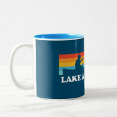 Lake Allatoona Georgia Canoe Zweifarbige Tasse (Links)