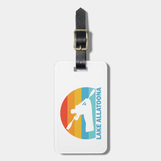 Lake Allatoona Georgia Kayak Gepäckanhänger (Vorderseite vertikal)