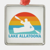 Lake Allatoona Georgia Kayak Ornament Aus Metall (Vorne)