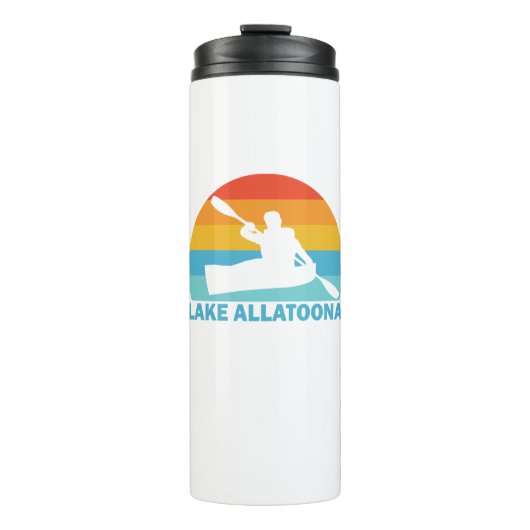 Lake Allatoona Georgia Kayak Thermosbecher (Vorderseite)