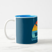 Lake Allatoona Georgia Kayak Zweifarbige Tasse (Links)