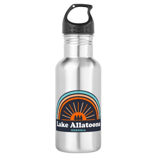 Lake Allatoona Georgia Rainbow Edelstahlflasche (Vorderseite)