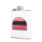 Lake Allatoona Georgia Red Sunrise Flachmann (Links)