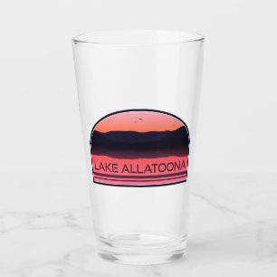 Lake Allatoona Georgia Red Sunrise Glas