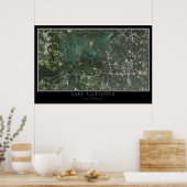 Lake Allatoona Georgia Satellite Poster Karte (Küche)
