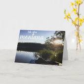 Lake Alva Grußkarte Karte (Gelbe Blume)