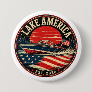 Lake America est 2026 politischer Humor Button