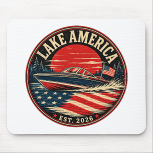 Lake America est 2026 politischer Humor Mousepad