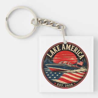 Lake America est 2026 politischer Humor Schlüsselanhänger