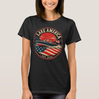 Lake America est 2026 politischer Humor T-Shirt