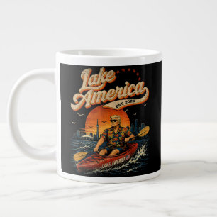 Lake America USA Zuvor Patriotisches Vintage Jumbo-Tasse