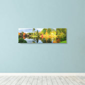 Lake and Colorful Fall Foliage of New England Leinwanddruck (Insitu (Holzboden))