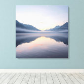Lake and Mountain Scenic Landscape Wall Art  Leinwanddruck (Insitu (Holzboden))