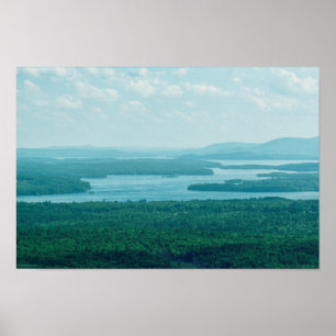 Lake and Mountain View Poster