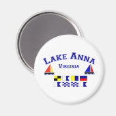 Lake Anna VA Signalflags Magnet (Vorderseite/Rückseite)