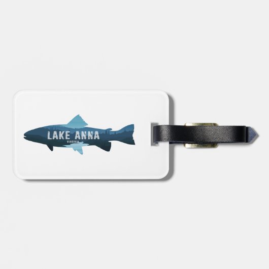Lake Anna Virginia Fisch Gepäckanhänger (Rückseite horizontal)