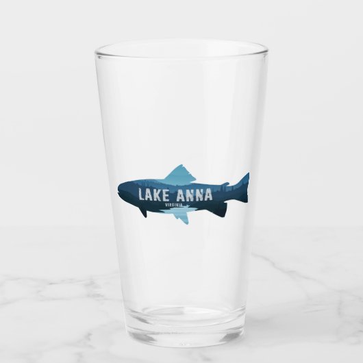 Lake Anna Virginia Fisch Glas (Vorderseite)