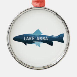 Lake Anna Virginia Fisch Ornament Aus Metall
