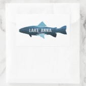 Lake Anna Virginia Fish Rechteckiger Aufkleber (Tasche)