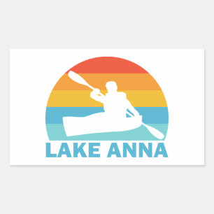 Lake Anna Virginia Kayak Rechteckiger Aufkleber