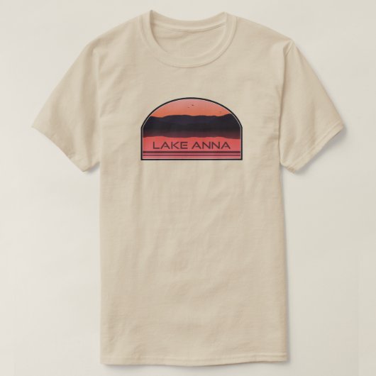 Lake Anna Virginia Red Sunrise T-Shirt (Design vorne)