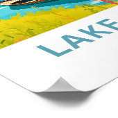 Lake Annecy France Travel Print Poster (Ecke)