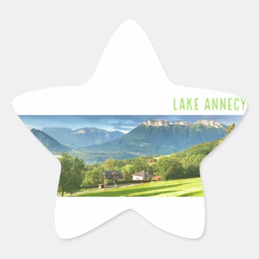 Lake Annecy Stickers (Stern) (Vorderseite)