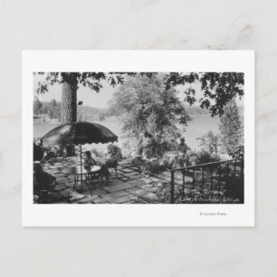 Lake Arrowhead, California Lodge View & Terrace Postkarte