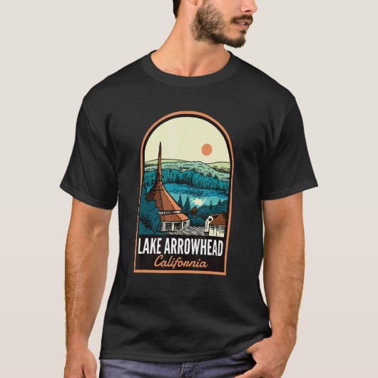 Lake Arrowhead California Vintag T-Shirt (Vorderseite)