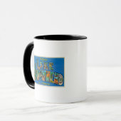Lake Arrowhead, Kalifornien - Große Briefmarkensze Tasse (Vorderseite Links)