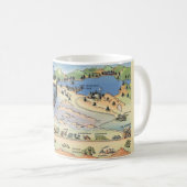 Lake Arrowhead Karte Kaffeetasse (VorderseiteRechts)