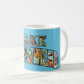 Lake Arrowhead Retro-Tasse Kaffeetasse (VorderseiteRechts)