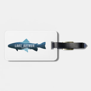 Lake Arthur Pennsylvania Fisch Gepäckanhänger