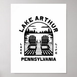Lake Arthur Pennsylvania im Freien Vintage 2 Poster