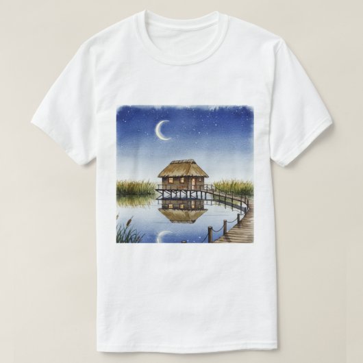 Lake at night T-Shirt (Design vorne)