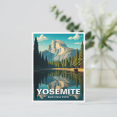 Lake at Yosemite National Park Halbedom Postkarte (Stehend Vorderseite)