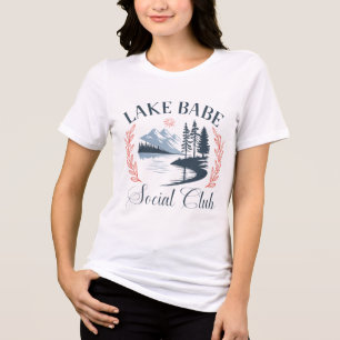 Lake Babe Social Club – Spaß im Sommer für Seefreu Tri-Blend Shirt