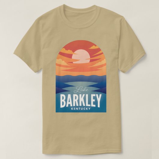 Lake Barkley KY Retro Sunset T-Shirt (Design vorne)