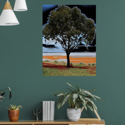 Lake Beac Solo Tree Poster (Wohnzimmer 1)